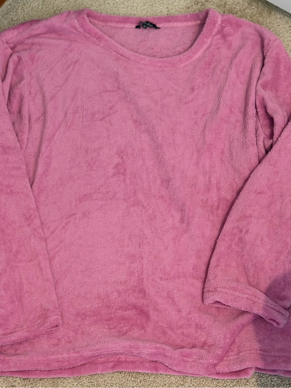 Soft fleece pullover long sleeve